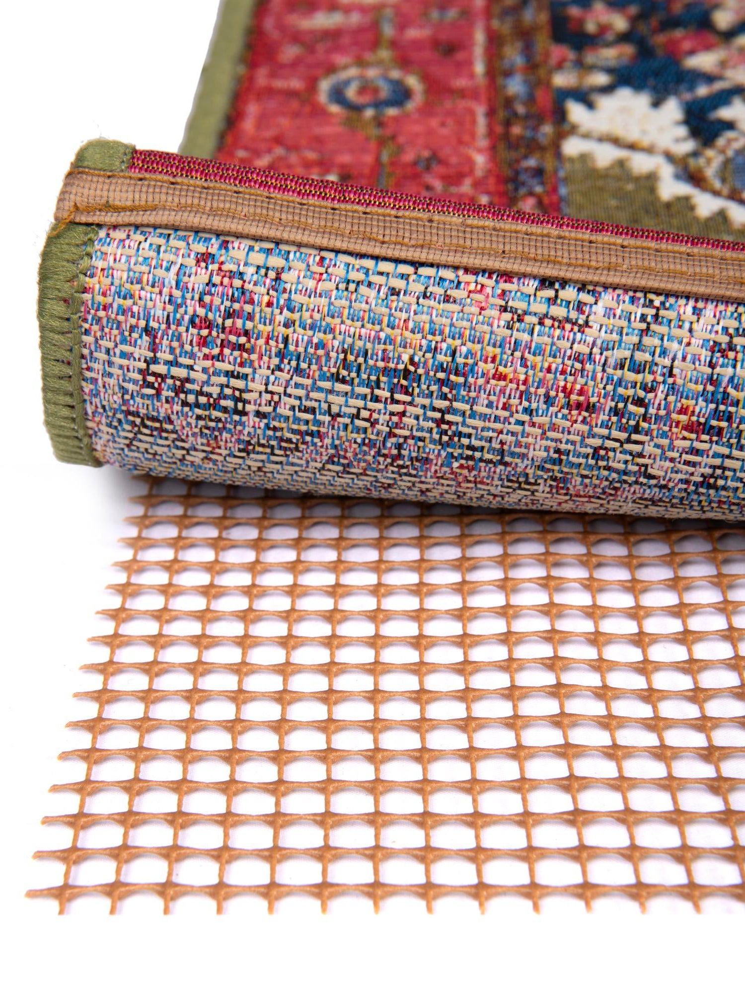 Brown 3' 11 x 5' 11 Outdoor Rectangle Area Rug Pad Floor Protection Pad for Under Rugs & Carpet Weather Resistant for Patio, Deck, Terrace, Balcony, Porch