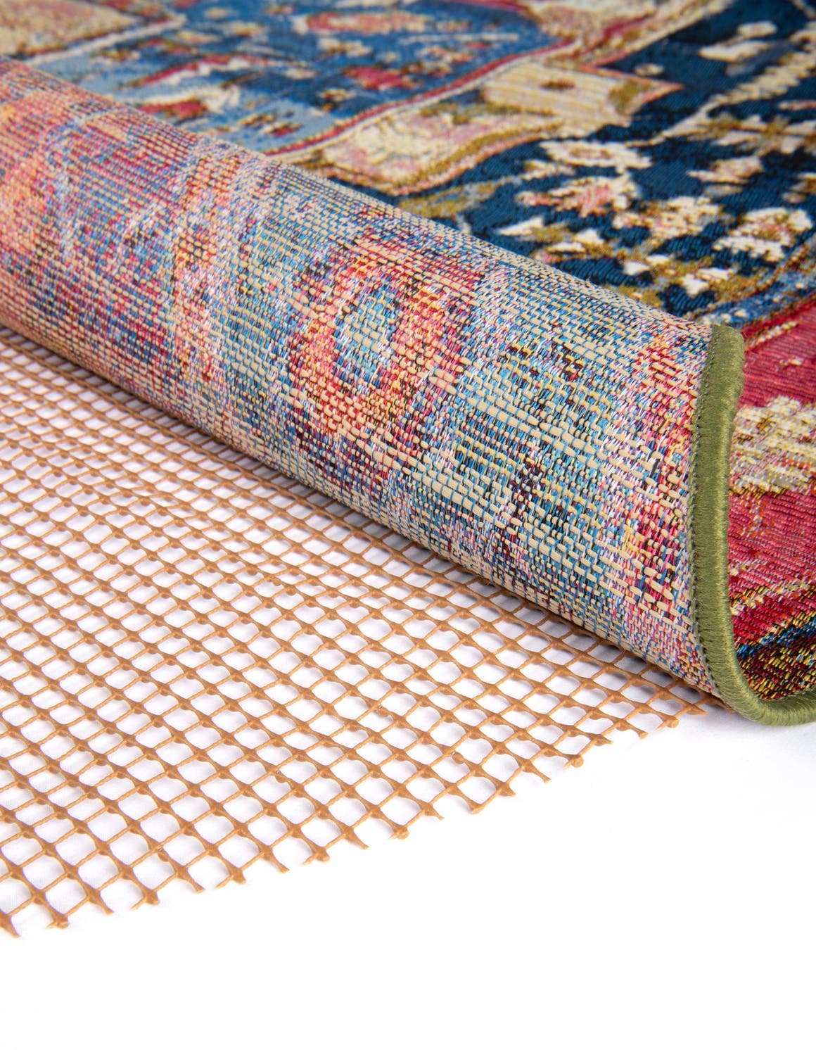 Brown 7' 9 x 7' 9 Outdoor Round Area Rug Pad Floor Protection Pad for Under Rugs & Carpet Weather Resistant for Patio, Deck, Terrace, Balcony, Porch