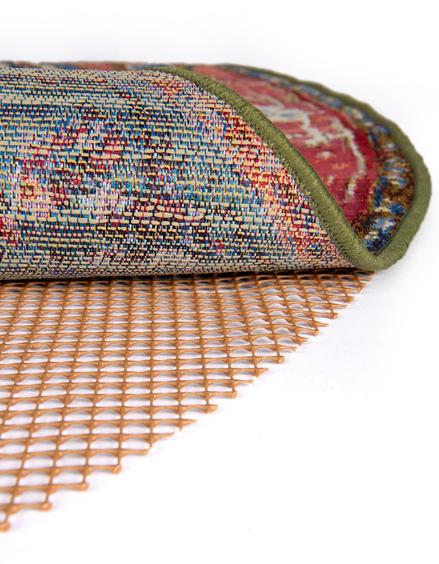 Brown 12' x 12' Outdoor  Round Rug Pad