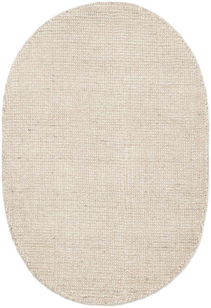 Vanilla Bean 2' x 3' 1 Jill Zarin English Manor Oval Area Rug 100% Premium Natural Wool Handwoven Carpet for Living Rooms, Office Space, Bedrooms, Dorms for Sale at Rug Engine