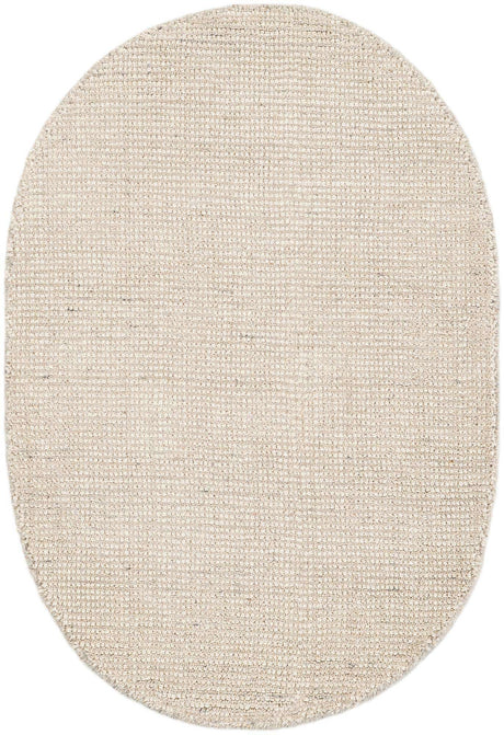 Vanilla Bean 2' x 3' 1 Jill Zarin English Manor Oval Area Rug 100% Premium Natural Wool Handwoven Carpet for Living Rooms, Office Space, Bedrooms, Dorms for Sale at Rug Engine