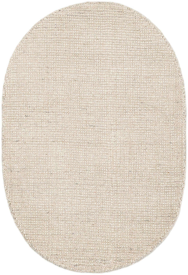 Vanilla Bean 2' x 3' 1 Jill Zarin English Manor Oval Area Rug 100% Premium Natural Wool Handwoven Carpet for Living Rooms, Office Space, Bedrooms, Dorms for Sale at Rug Engine