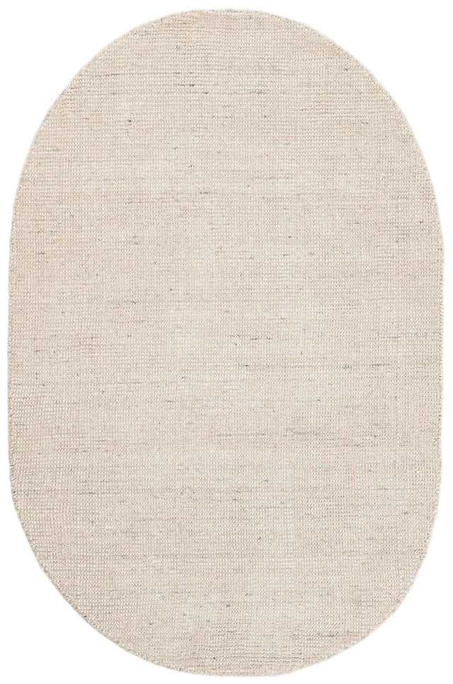 Vanilla Bean 3' 1 x 5' 1 Jill Zarin English Manor Oval Area Rug 100% Premium Natural Wool Handwoven Carpet for Living Rooms, Office Space, Bedrooms, Dorms for Sale at Rug Engine