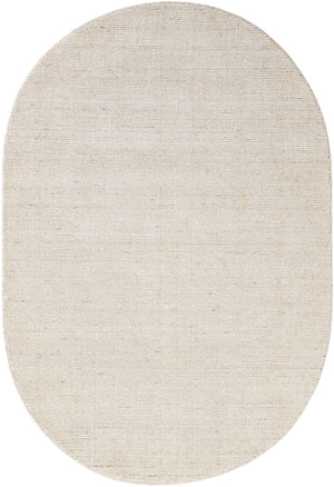 Vanilla Bean 4' 1 x 6' 1 Jill Zarin English Manor Oval Area Rug 100% Premium Natural Wool Handwoven Carpet for Living Rooms, Office Space, Bedrooms, Dorms for Sale at Rug Engine