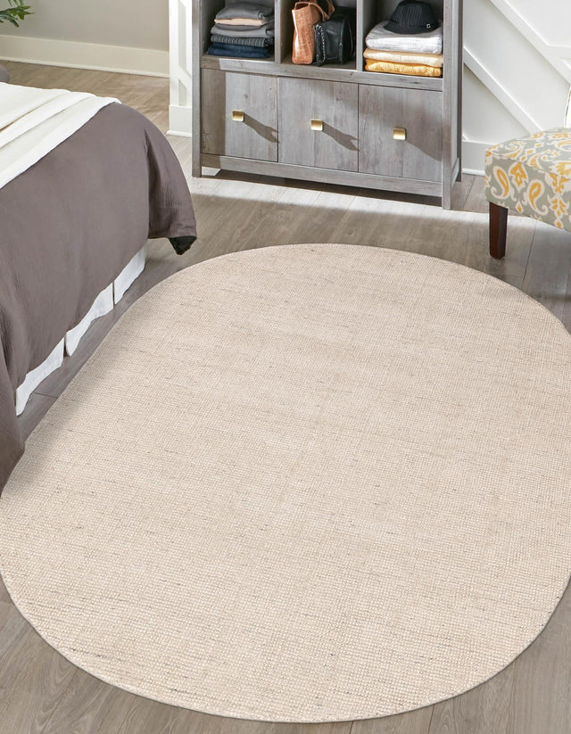 Vanilla Bean 2' x 3' 1 Jill Zarin English Manor Oval Area Rug 100% Premium Natural Wool Handwoven Carpet for Living Rooms, Office Space, Bedrooms, Dorms for Sale at Rug Engine