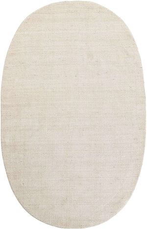 Vanilla Bean 5' 1 x 8' Jill Zarin English Manor Oval Area Rug 100% Premium Natural Wool Handwoven Carpet for Living Rooms, Office Space, Bedrooms, Dorms for Sale at Rug Engine