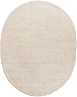 Vanilla Bean 7' 10 x 10' Jill Zarin English Manor Oval Area Rug 100% Premium Natural Wool Handwoven Carpet for Living Rooms, Office Space, Bedrooms, Dorms for Sale at Rug Engine