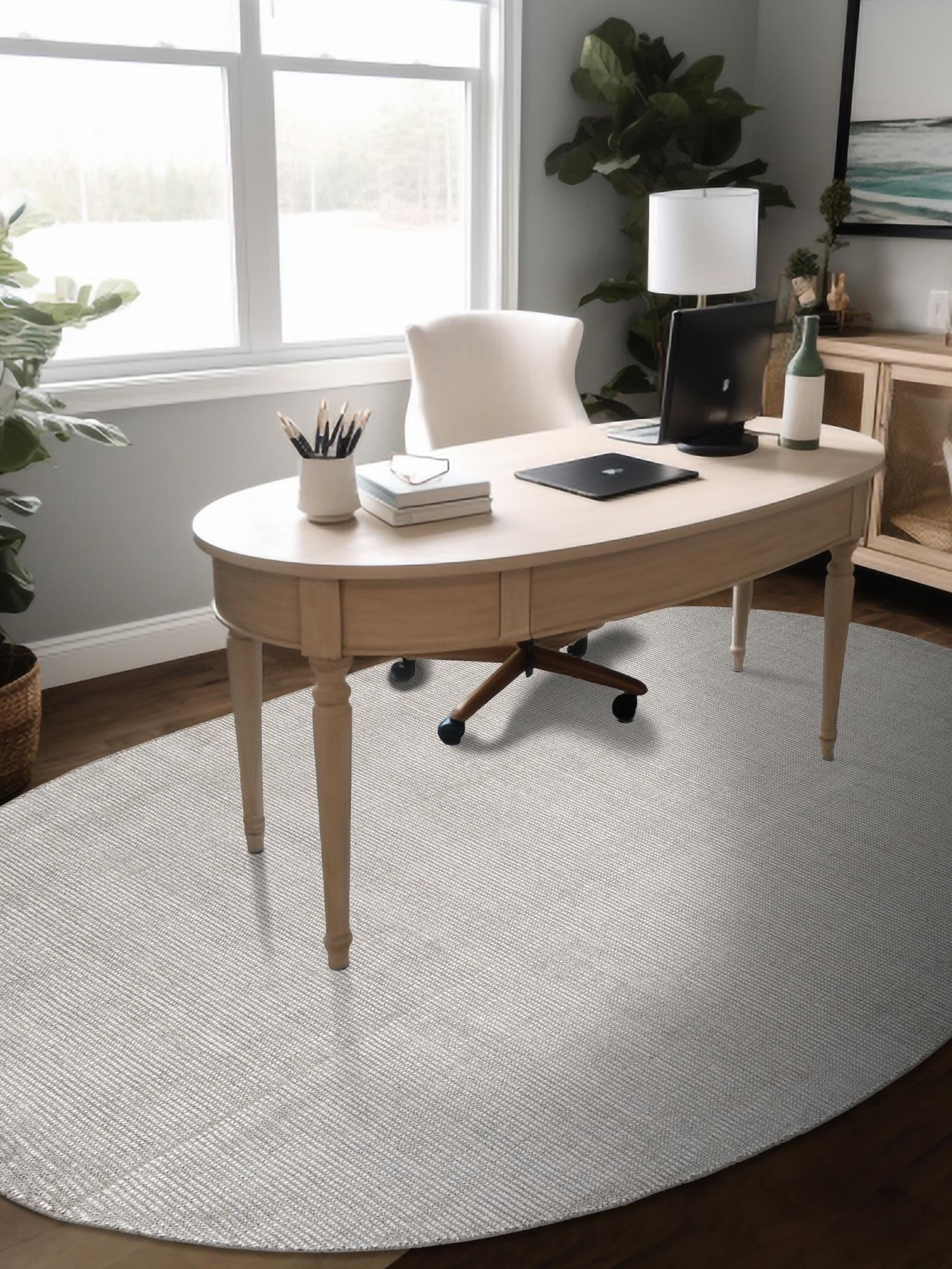 Grey Manor 5' 1 x 8' Jill Zarin English Manor Oval Area Rug 100% Premium Natural Wool Handwoven Carpet for Living Rooms, Office Space, Bedrooms, Dorms for Sale at Rug Engine