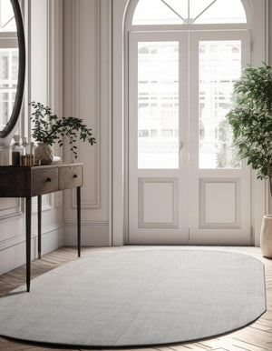 Grey Manor 7' 10 x 10' Jill Zarin English Manor Oval Area Rug 100% Premium Natural Wool Handwoven Carpet for Living Rooms, Office Space, Bedrooms, Dorms for Sale at Rug Engine