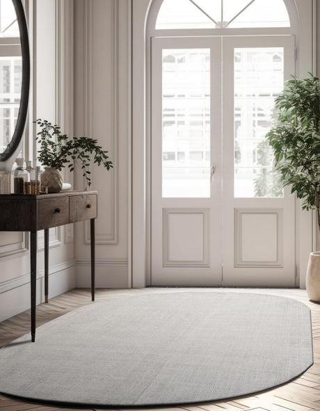 Grey Manor 4' 1 x 6' 1 Jill Zarin English Manor Oval Area Rug 100% Premium Natural Wool Handwoven Carpet for Living Rooms, Office Space, Bedrooms, Dorms for Sale at Rug Engine