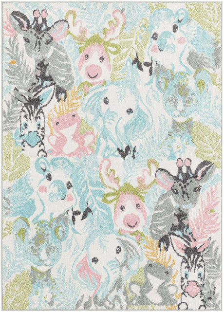 Multicolor 4' 1 x 6' 1 Whimsy Kids Rectangle Rug