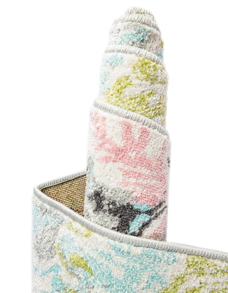 Multicolor 2' 2 x 6' 1 Whimsy Kids Runner Area Rug for Baby Nursery, Toddler Playroom,  Bedrooms Playful Fun Design Easy Clean Carpet for Sale at Rug Engine