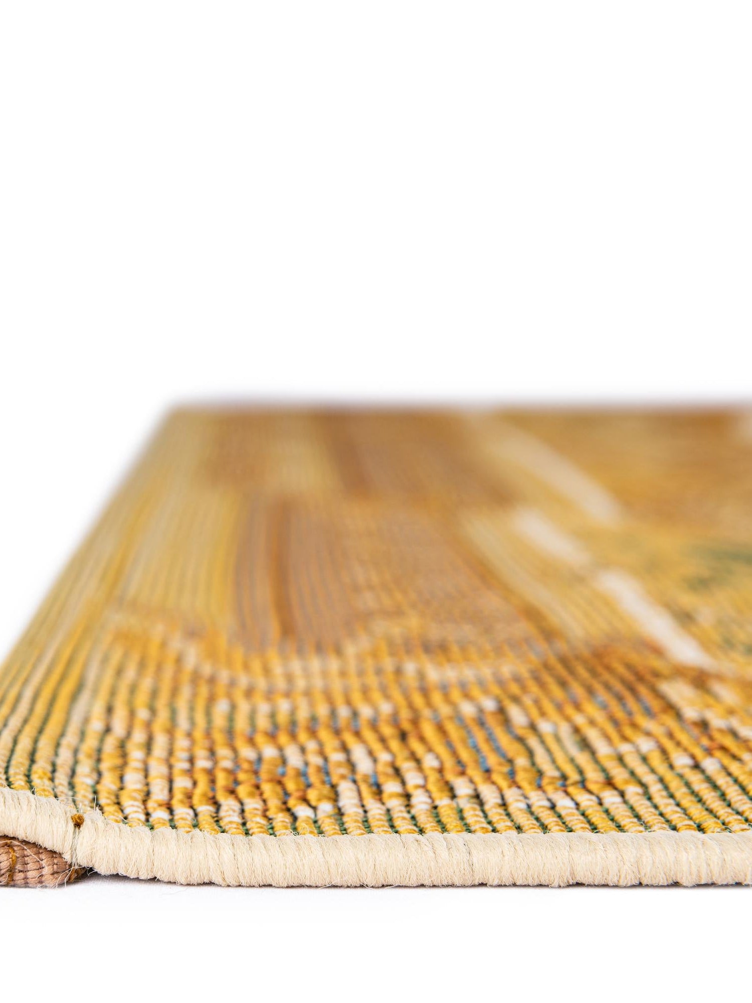 Ivory and Beige 5' 1 x 7' 1 Outdoor Traditional Rectangle Area Rug Weather Resistant for Patio, Deck, Terrace, Balcony, Porch Classical Design Outside Carpet for Sale at Rug Engine