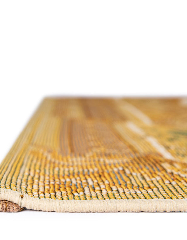 Ivory and Beige 5' 1 x 7' 1 Outdoor Traditional Rectangle Area Rug Weather Resistant for Patio, Deck, Terrace, Balcony, Porch Classical Design Outside Carpet for Sale at Rug Engine