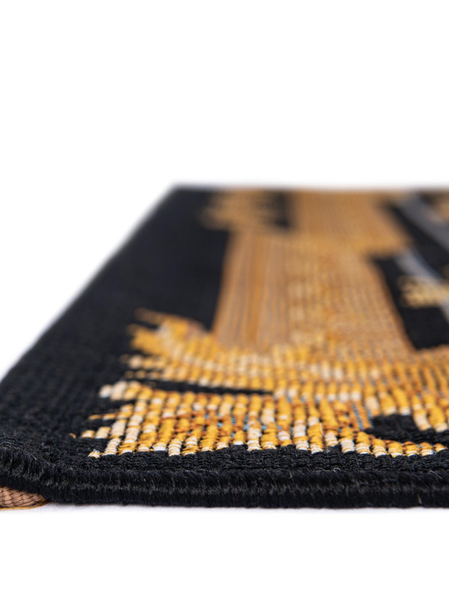 Black and Ivory 9' x 12' Outdoor Traditional Rectangle Area Rug Weather Resistant for Patio, Deck, Terrace, Balcony, Porch Classical Design Outside Carpet for Sale at Rug Engine