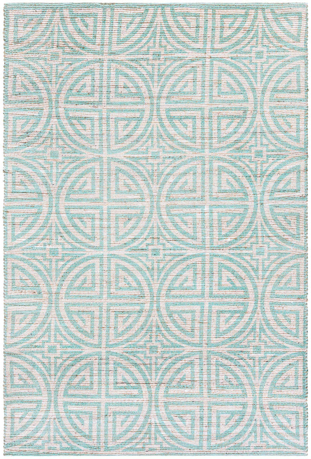 Blue and Ivory 6' 1 x 9' Chenille Jute Rectangle Area Rug Vintage Distressed Boho All Natural Eco-Friendly Sustainable Carpet for Living Dining Office Dorm Rooms for Sale at Rug Engine