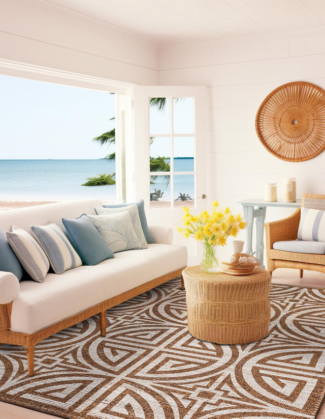 Light Brown and Ivory 2' x 3' 1 Chenille Jute Rectangle Area Rug Vintage Distressed Boho All Natural Eco-Friendly Sustainable Carpet for Living Dining Office Dorm Rooms for Sale at Rug Engine