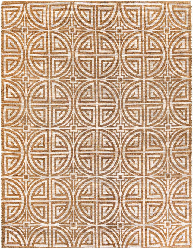 Light Brown and Ivory 9' x 12' Chenille Jute Rectangle Area Rug Vintage Distressed Boho All Natural Eco-Friendly Sustainable Carpet for Living Dining Office Dorm Rooms for Sale at Rug Engine