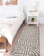 Gray and Ivory 2' 2 x 8' Chenille Jute Runner Area Rug Vintage Distressed Boho All Natural Eco-Friendly Sustainable Carpet for Living Dining Office Dorm Rooms for Sale at Rug Engine