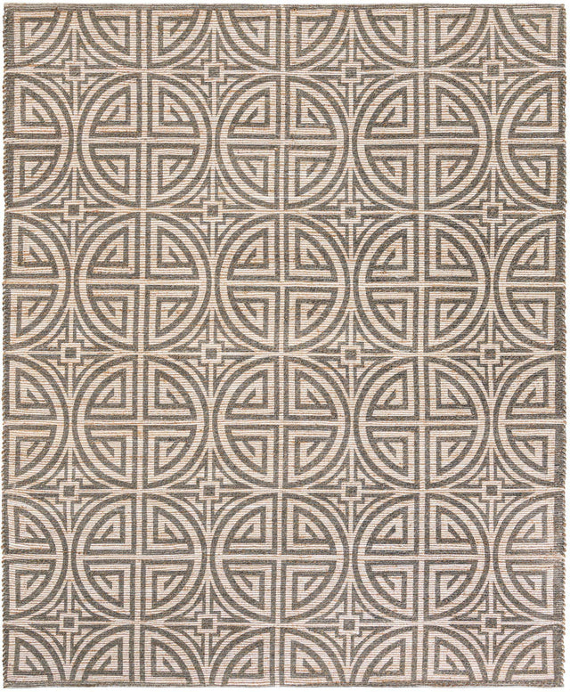 Gray and Ivory 7' 10 x 10' Chenille Jute Rectangle Area Rug Vintage Distressed Boho All Natural Eco-Friendly Sustainable Carpet for Living Dining Office Dorm Rooms for Sale at Rug Engine