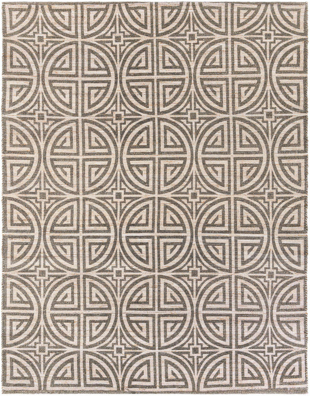 Gray and Ivory 9' x 12' Chenille Jute Rectangle Area Rug Vintage Distressed Boho All Natural Eco-Friendly Sustainable Carpet for Living Dining Office Dorm Rooms for Sale at Rug Engine