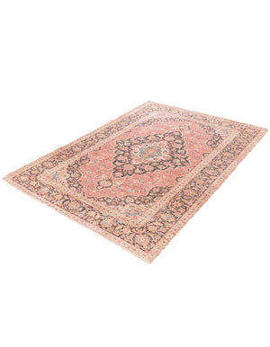Red 4' 1 x 6' 1 Chenille Jute Rectangle Area Rug Vintage Distressed Boho All Natural Eco-Friendly Sustainable Carpet for Living Dining Office Dorm Rooms for Sale at Rug Engine