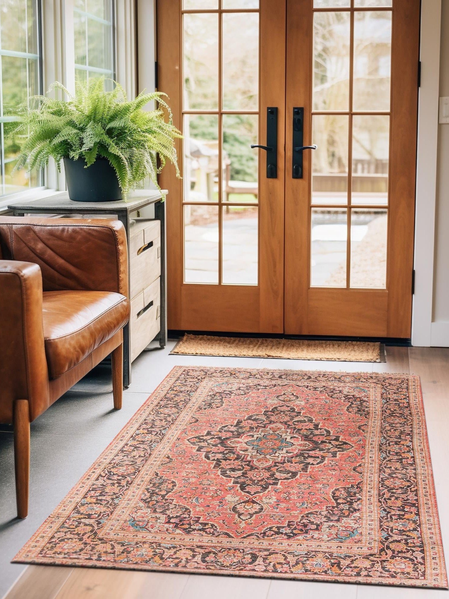 Red 9' x 12' Chenille Jute Rectangle Area Rug Vintage Distressed Boho All Natural Eco-Friendly Sustainable Carpet for Living Dining Office Dorm Rooms for Sale at Rug Engine