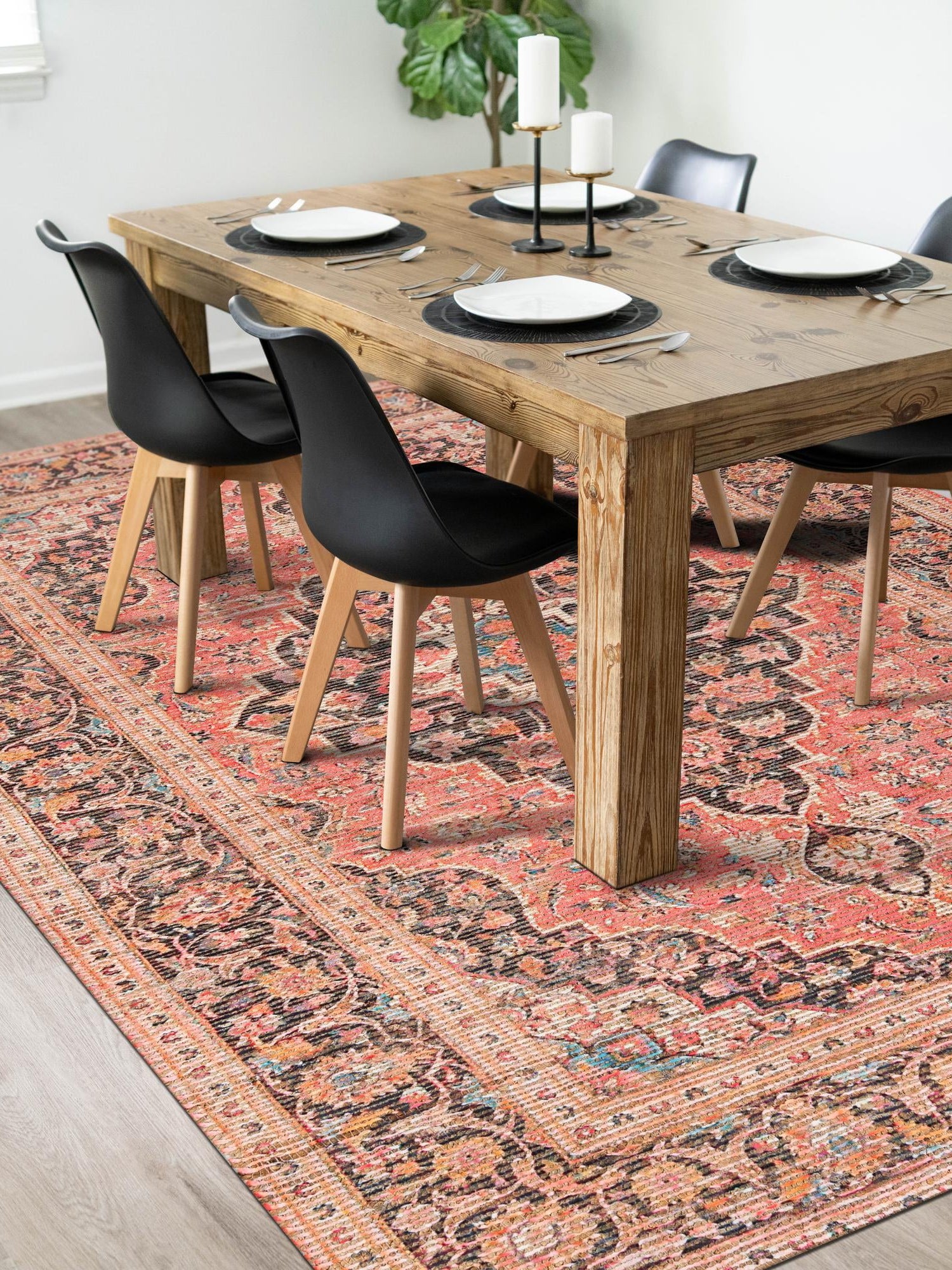 Red 9' x 12' Chenille Jute Rectangle Area Rug Vintage Distressed Boho All Natural Eco-Friendly Sustainable Carpet for Living Dining Office Dorm Rooms for Sale at Rug Engine