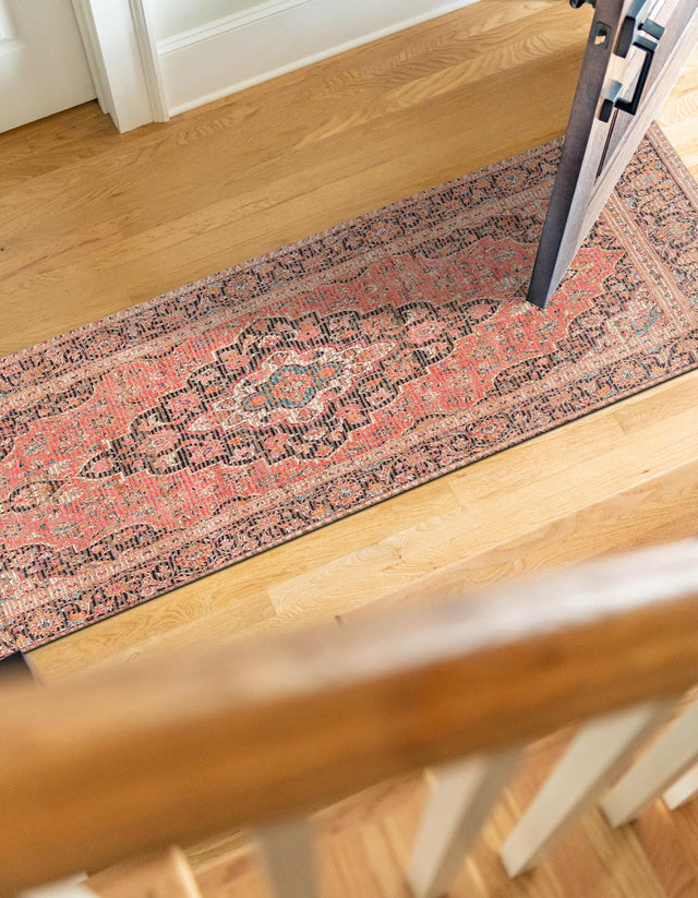 Red 2' 2 x 6' 1 Chenille Jute Runner Area Rug Vintage Distressed Boho All Natural Eco-Friendly Sustainable Carpet for Living Dining Office Dorm Rooms for Sale at Rug Engine