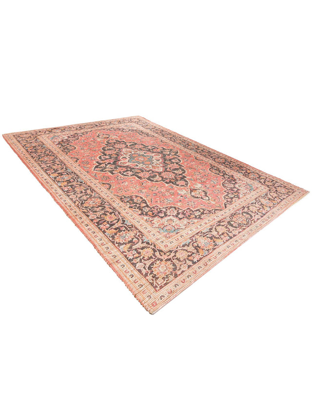 Red 9' x 12' Chenille Jute Rectangle Area Rug Vintage Distressed Boho All Natural Eco-Friendly Sustainable Carpet for Living Dining Office Dorm Rooms for Sale at Rug Engine