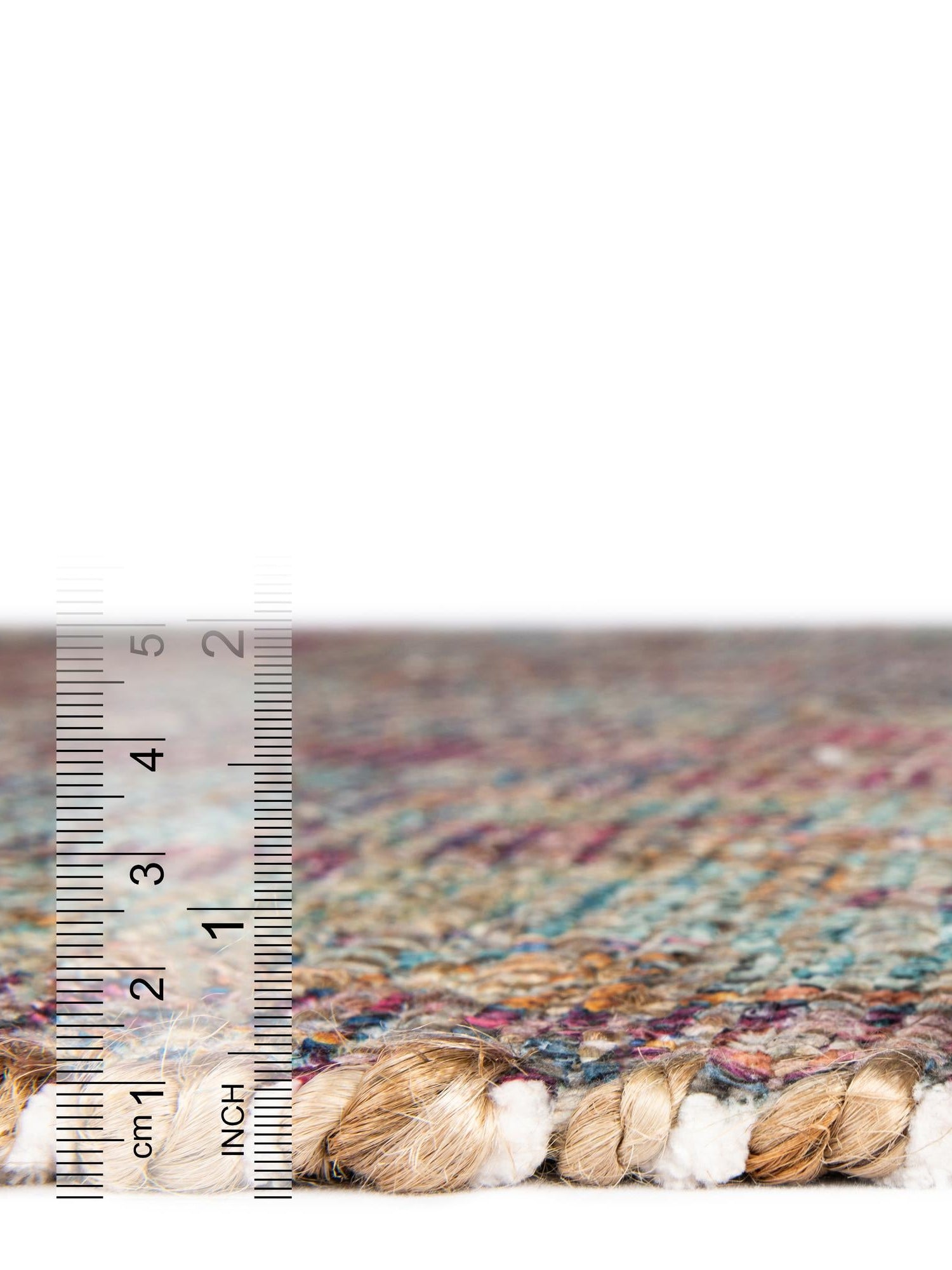 Antique Red and Blue 5' 1 x 8' Chenille Jute Rectangle Area Rug Vintage Distressed Boho All Natural Eco-Friendly Sustainable Carpet for Living Dining Office Dorm Rooms for Sale at Rug Engine