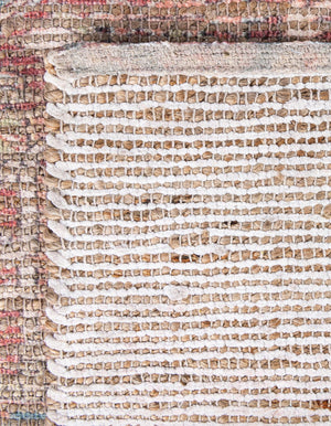 Antique Red and Blue 5' 1 x 8' Chenille Jute Rectangle Area Rug Vintage Distressed Boho All Natural Eco-Friendly Sustainable Carpet for Living Dining Office Dorm Rooms for Sale at Rug Engine