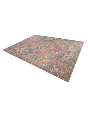 Antique Red and Blue 9' x 12' Chenille Jute Rectangle Area Rug Vintage Distressed Boho All Natural Eco-Friendly Sustainable Carpet for Living Dining Office Dorm Rooms for Sale at Rug Engine