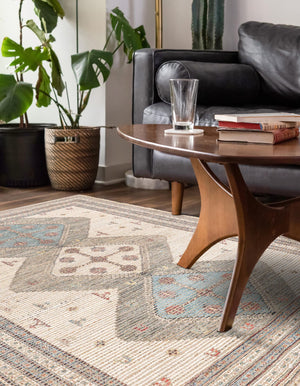 Beige 2' x 3' 1 Chenille Jute Rectangle Area Rug Vintage Distressed Boho All Natural Eco-Friendly Sustainable Carpet for Living Dining Office Dorm Rooms for Sale at Rug Engine