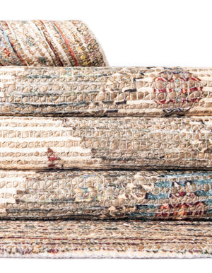 Beige 2' 2 x 8' Chenille Jute Runner Area Rug Vintage Distressed Boho All Natural Eco-Friendly Sustainable Carpet for Living Dining Office Dorm Rooms for Sale at Rug Engine