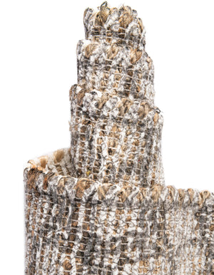 Charcoal and Ivory 2' x 3' 1 Chenille Jute Rectangle Area Rug Vintage Distressed Boho All Natural Eco-Friendly Sustainable Carpet for Living Dining Office Dorm Rooms for Sale at Rug Engine