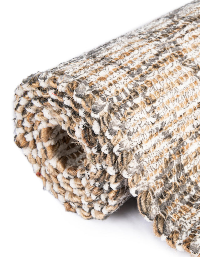 Charcoal and Ivory 2' x 3' 1 Chenille Jute Rectangle Area Rug Vintage Distressed Boho All Natural Eco-Friendly Sustainable Carpet for Living Dining Office Dorm Rooms for Sale at Rug Engine