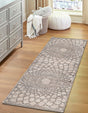 Charcoal and Ivory 2' 2 x 6' 1 Chenille Jute Runner Area Rug Vintage Distressed Boho All Natural Eco-Friendly Sustainable Carpet for Living Dining Office Dorm Rooms for Sale at Rug Engine