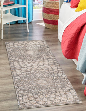 Charcoal and Ivory 2' 2 x 6' 1 Chenille Jute Runner Area Rug Vintage Distressed Boho All Natural Eco-Friendly Sustainable Carpet for Living Dining Office Dorm Rooms for Sale at Rug Engine