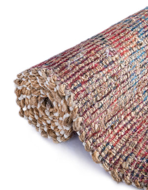 Antique Blue 9' x 12' Chenille Jute Rectangle Area Rug Vintage Distressed Boho All Natural Eco-Friendly Sustainable Carpet for Living Dining Office Dorm Rooms for Sale at Rug Engine