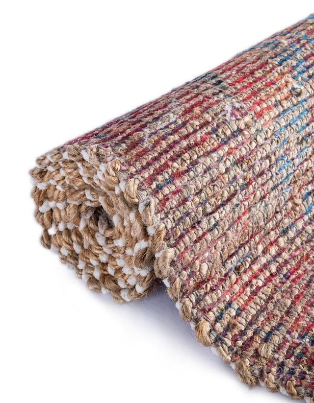 Antique Blue 9' x 12' Chenille Jute Rectangle Area Rug Vintage Distressed Boho All Natural Eco-Friendly Sustainable Carpet for Living Dining Office Dorm Rooms for Sale at Rug Engine