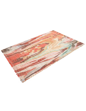 Multicolor 2' x 3' 1 Chenille Jute Rectangle Area Rug Vintage Distressed Boho All Natural Eco-Friendly Sustainable Carpet for Living Dining Office Dorm Rooms for Sale at Rug Engine