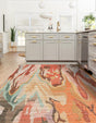 Multicolor 5' 1 x 8' Chenille Jute Rectangle Area Rug Vintage Distressed Boho All Natural Eco-Friendly Sustainable Carpet for Living Dining Office Dorm Rooms for Sale at Rug Engine