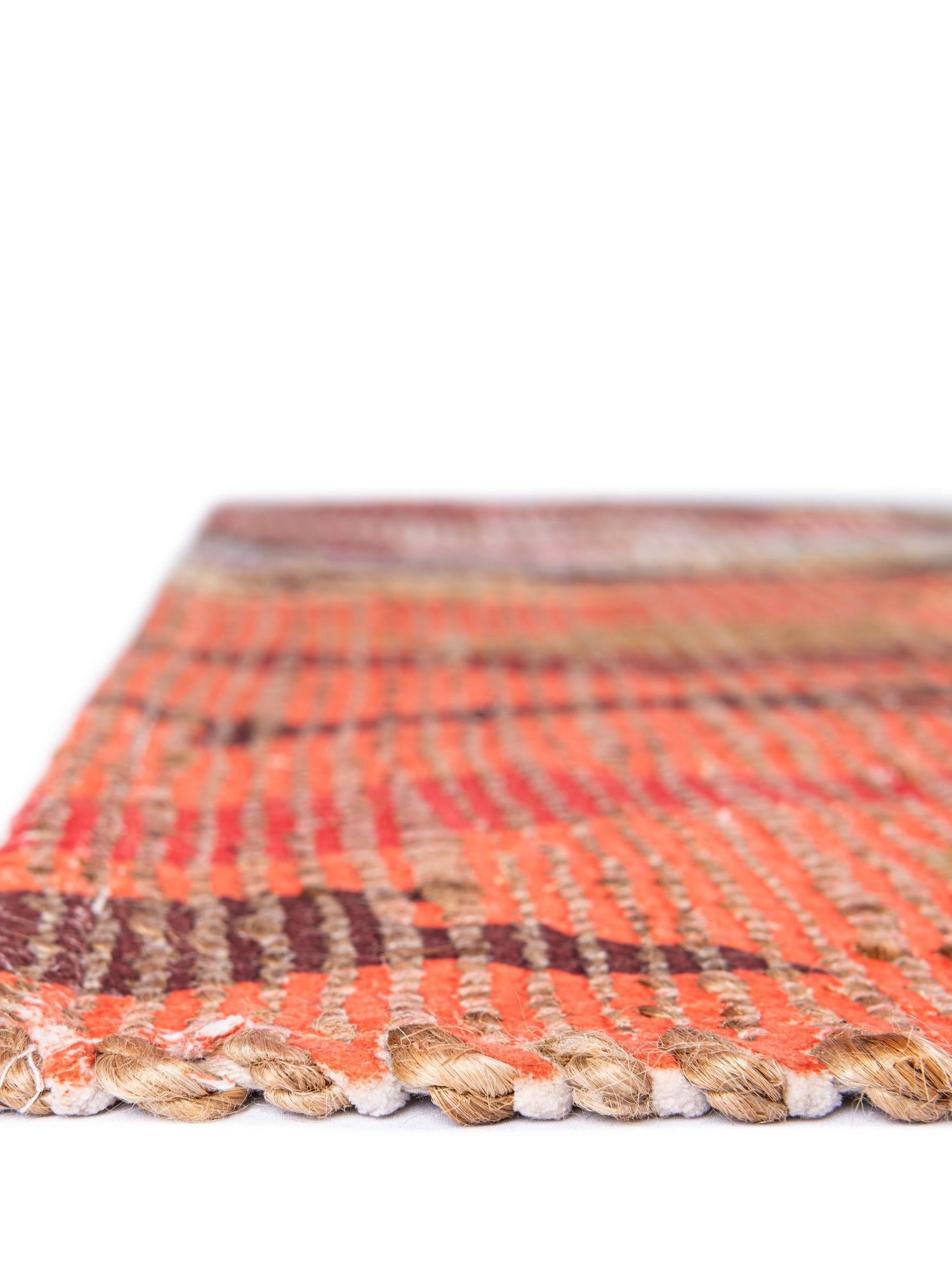 Multicolor 2' x 3' 1 Chenille Jute Rectangle Area Rug Vintage Distressed Boho All Natural Eco-Friendly Sustainable Carpet for Living Dining Office Dorm Rooms for Sale at Rug Engine