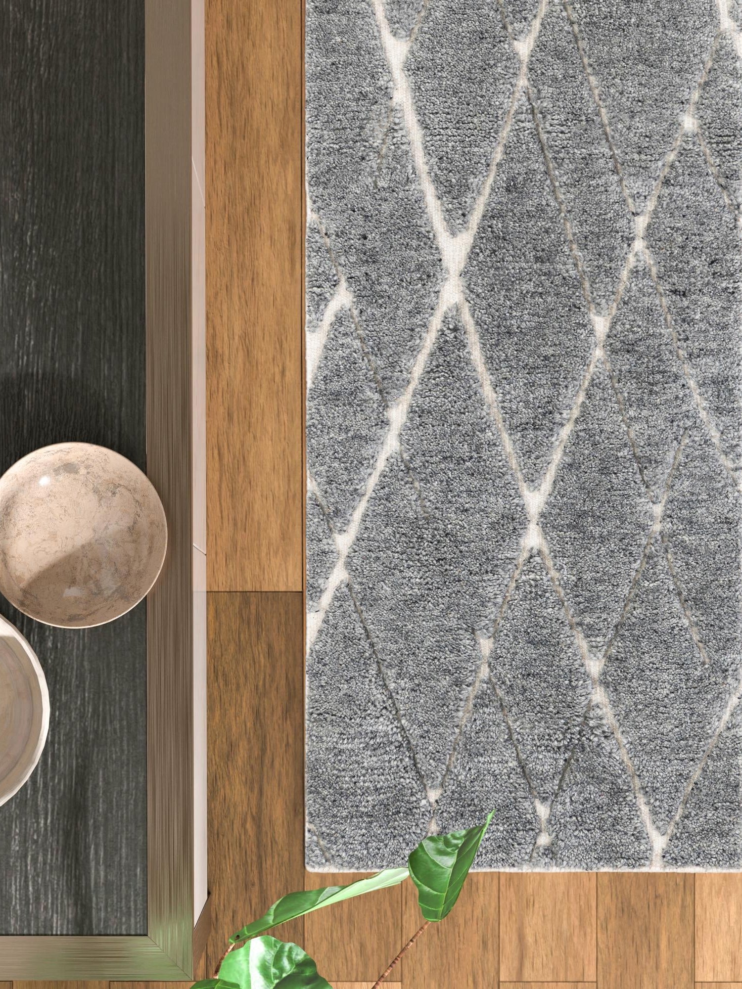 Silver Gray 2' 7 x 10' Atlas Moroccan Wool Runner Area Rug New Zealand Wool With Cotton Backing All Natural Indoor Living Dining Room Bedroom Office Carpet for Sale at Rug Engine