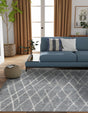Silver Gray 12' x 12' Atlas Moroccan Wool Square Rug
