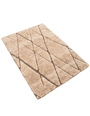 Camel Brown 2' x 3' 1 Atlas Moroccan Wool Rectangle Area Rug New Zealand Wool With Cotton Backing All Natural Indoor Living Dining Room Bedroom Office Carpet for Sale at Rug Engine