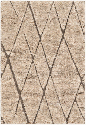 Camel Brown 2' x 3' 1 Atlas Moroccan Wool Rectangle Area Rug New Zealand Wool With Cotton Backing All Natural Indoor Living Dining Room Bedroom Office Carpet for Sale at Rug Engine