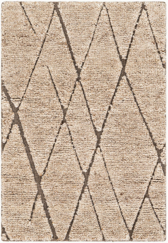 Camel Brown 2' x 3' 1 Atlas Moroccan Wool Rectangle Area Rug New Zealand Wool With Cotton Backing All Natural Indoor Living Dining Room Bedroom Office Carpet for Sale at Rug Engine