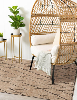 Camel Brown 10' x 14' 1 Atlas Moroccan Wool Rectangle Rug